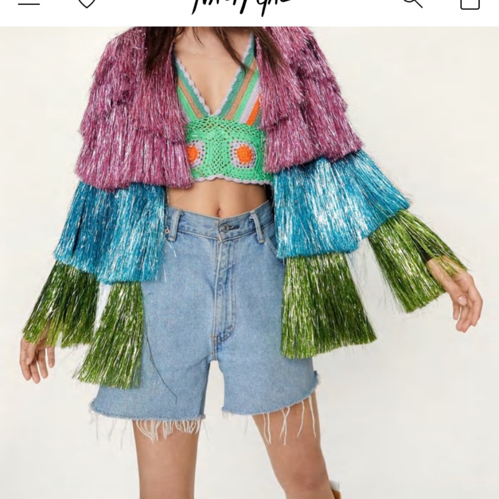 Nasty Gal Tinsel Jacket - Taylor Swift Karma Jacket - NWT